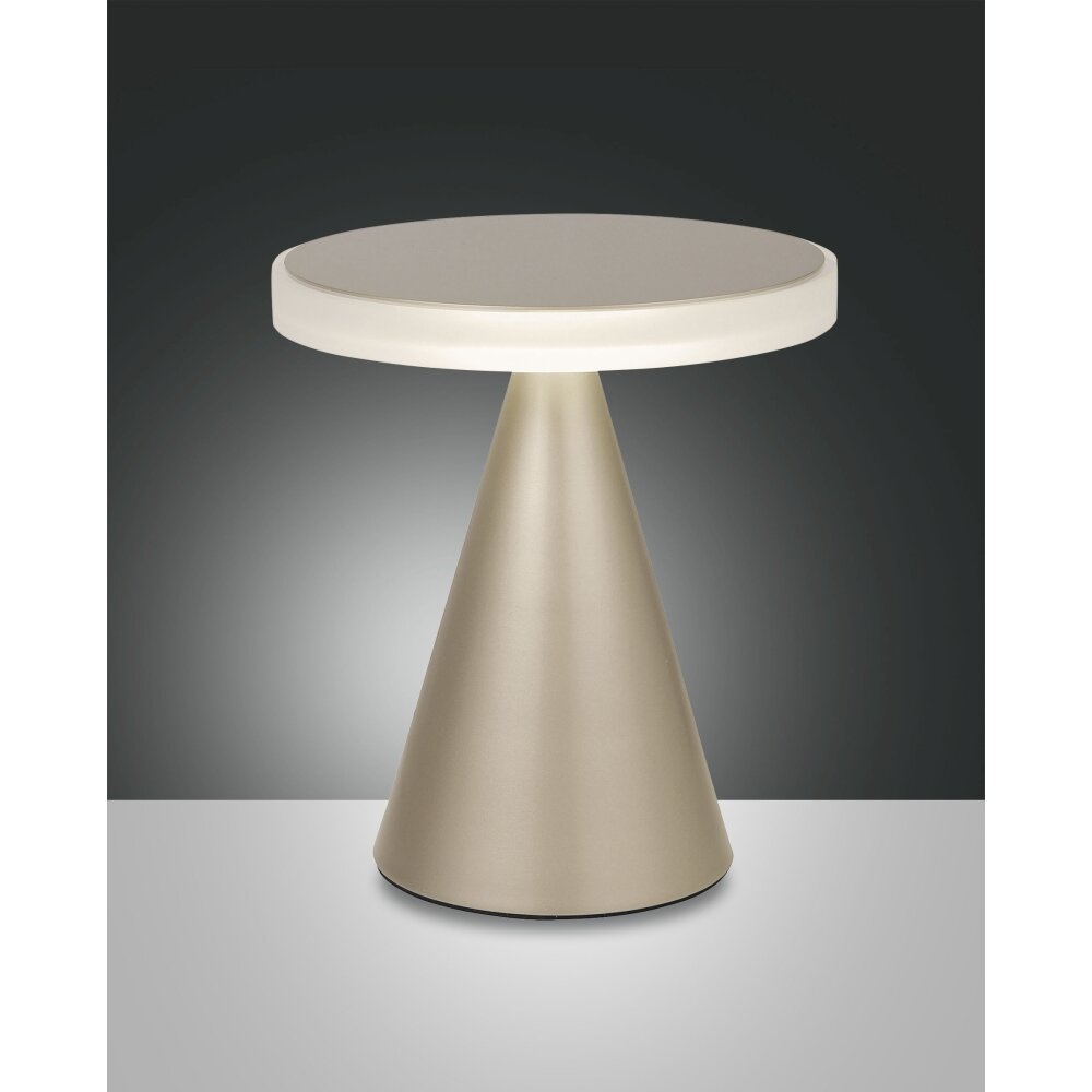 Lampe à poser Fabas Luce Neutra LED Or, 1 lumière main product photo