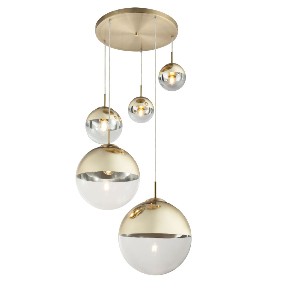 Suspension Globo VARUS Or, 5 lumières main product photo