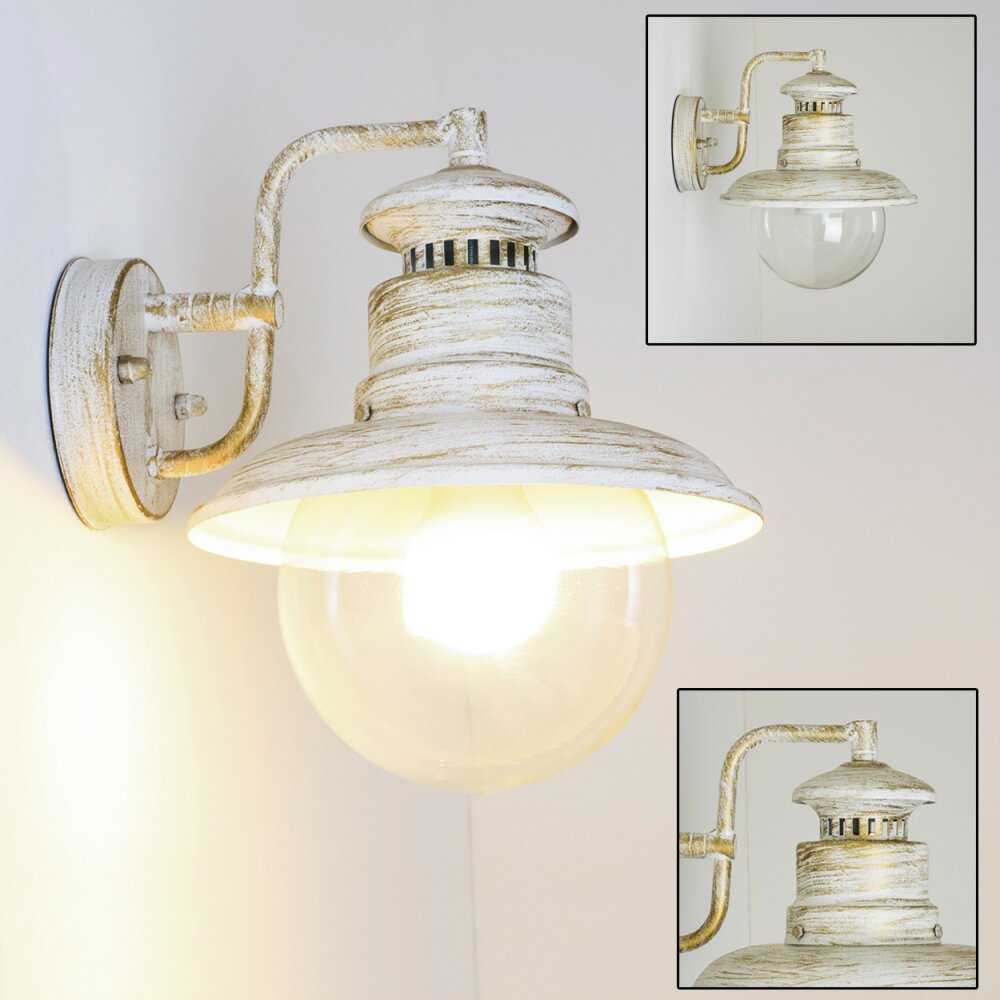 Applique murale d'extérieur FOX Blanc, 1 lumière main product photo