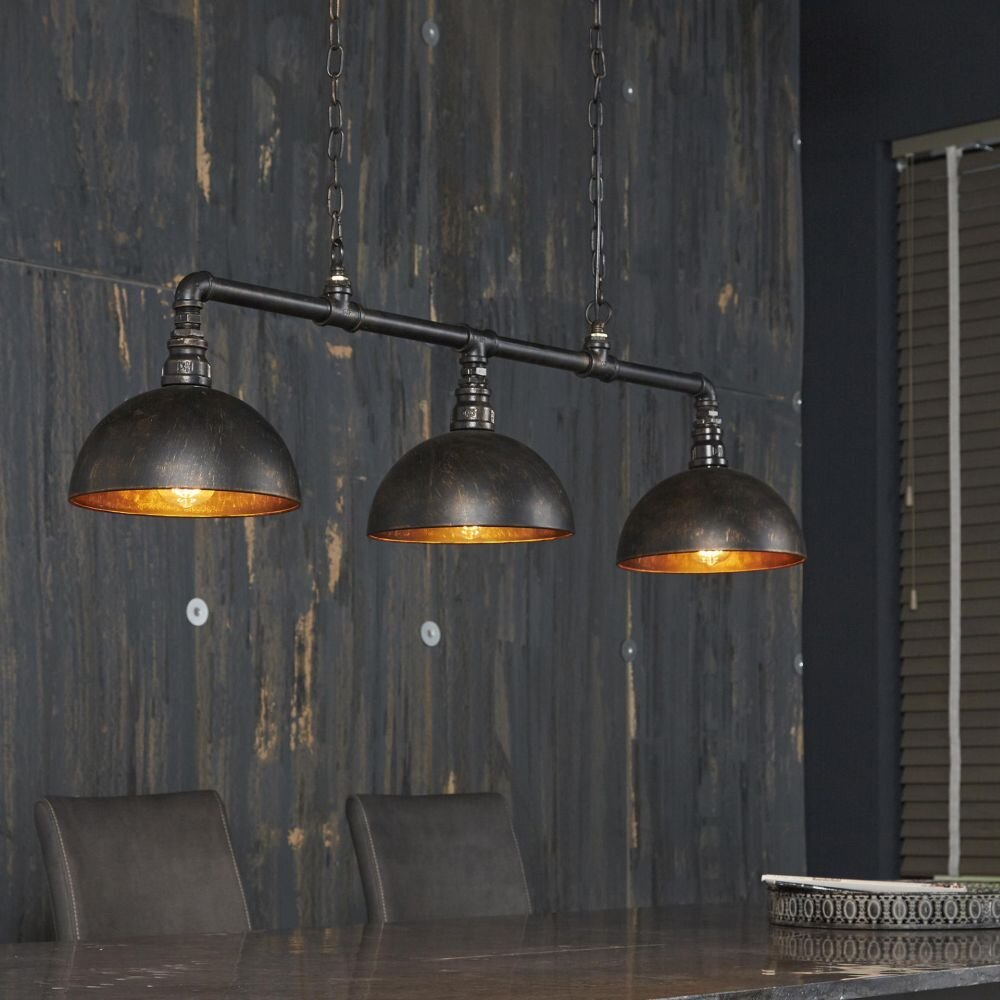 Suspension GROENEKAN Noir, 3 lumières main product photo