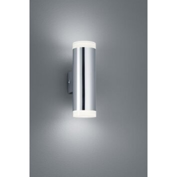 Applique murale Trio RAY LED Chrome, 2 lumières