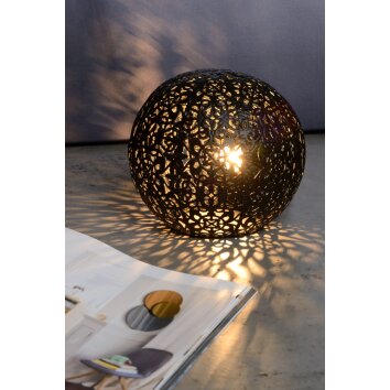 Lampe de table Lucide PAOLO Noir, 1 lumière