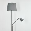 Lampadaire Gunstock Nickel mat, 2 lumières