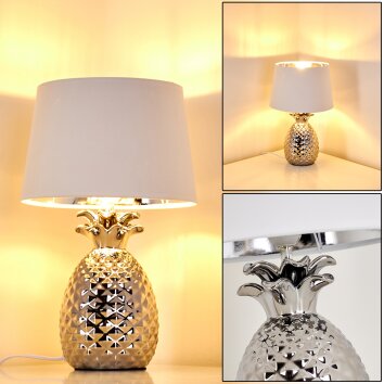 Lampe à poser Pina Blanc, 1 lumière