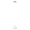 Lampe suspendue Eglo MONTEFIO 1 LED Chrome, Aspect cristal, 1 lumière