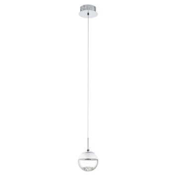 Lampe suspendue Eglo MONTEFIO 1 LED Chrome, Aspect cristal, 1 lumière