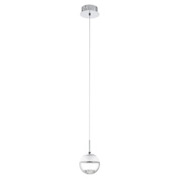 Lampe suspendue Eglo MONTEFIO 1 LED Chrome, Aspect cristal, 1 lumière