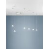 Suspension Fabas Luce Isabella LED Blanc, 6 lumières