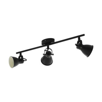 Spot de plafond EGLO SERAS LED Noir, 3 lumières