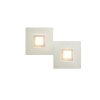 Applique murale Grossmann Karree LED Champagne, 2 lumières