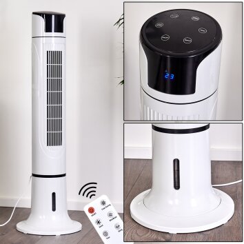 Ventilateur Urbino Tower Noir, Blanc, Télécommandes