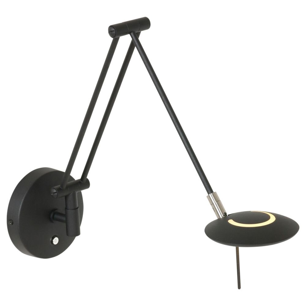 Applique murale Steinhauer Zodiac LED Noir, 1 lumière main product photo
