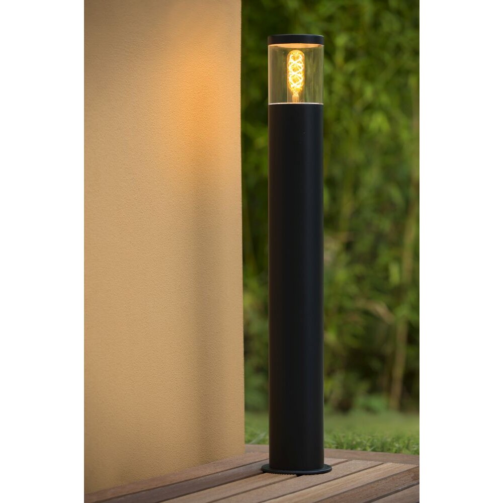 Borne lumineuse Lucide FEDOR Noir, 1 lumière main product photo