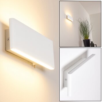 Applique murale Mosambik LED Blanc, 1 lumière