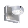 Applique murale Leuchten Direkt Ls-OPTI LED Acier inoxydable, 2 lumières, Télécommandes, Changeur de couleurs