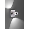 Applique murale Leuchten Direkt Ls-OPTI LED Acier inoxydable, 2 lumières, Télécommandes, Changeur de couleurs