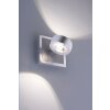 Applique murale Leuchten Direkt Ls-OPTI LED Acier inoxydable, 2 lumières, Télécommandes, Changeur de couleurs