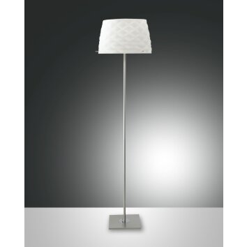 Lampadaire Fabas Luce Soft Nickel mat, 3 lumières