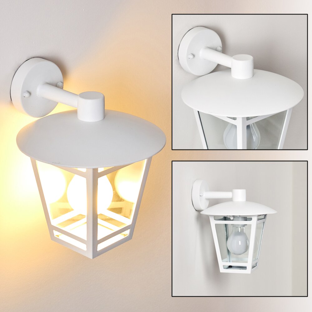 Applique murale d'extérieur Siera Blanc, 1 lumière main product photo