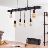 Suspension Barbengo Noir, 6 lumières