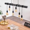 Suspension Barbengo Noir, 6 lumières