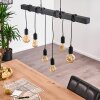 Suspension Barbengo Noir, 6 lumières