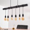Suspension Barbengo Noir, 6 lumières