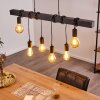 Suspension Barbengo Noir, 6 lumières