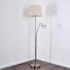 Lampadaire Gunstock Nickel brillant, 2 lumières