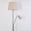 Lampadaire Gunstock Nickel brillant, 2 lumières