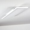 Plafonnier Salmi LED Blanc, 1 lumière, Télécommandes