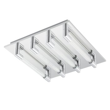 Plafonnier Eglo VELARDE LED Chrome, 4 lumières