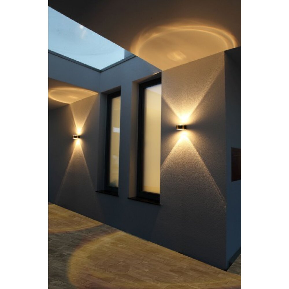 Applique murale LCD Fehmarn Acier inoxydable, 1 lumière main product photo