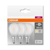 Lot de 3 Osram LED E14 4,5 Watt 2700 Kelvin 470 Lumen