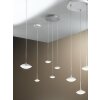 Suspension Fabas Luce Hale LED Blanc, 3 lumières