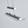 Suspension Junsele LED Nickel mat, 3 lumières