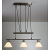 Suspension Trio 3751 Acier inoxydable, Nickel mat, 3 lumières