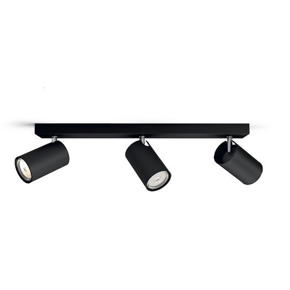 Plafonnier Philips Kosipo Noir, 3 lumières main product photo
