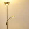 Lampadaire à vasque Rom LED Vieux laiton, 2 lumières