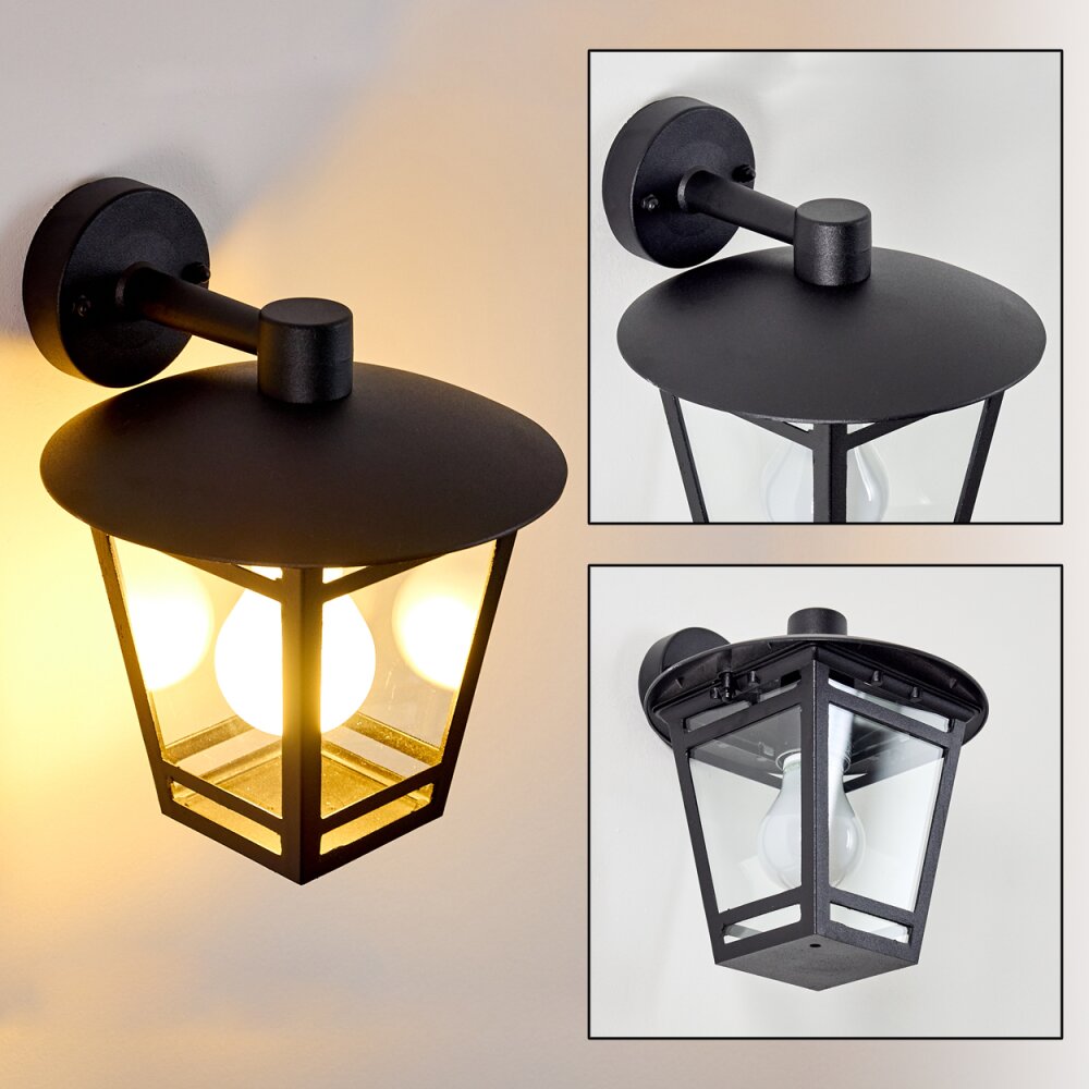 Applique murale d'extérieur Siera Noir, 1 lumière main product photo