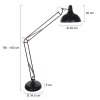 Lampadaire Steinhauer Mexlite Noir, 1 lumière