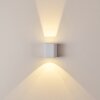 Applique murale d'extérieur Maputo LED Blanc, 2 lumières