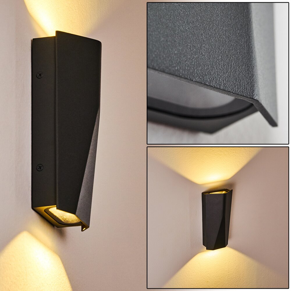 Applique murale Ingvar LED Anthracite, 2 lumières main product photo