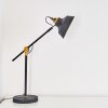 Lampe à poser Luven Noir, 1 lumière, Télécommandes