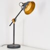 Lampe à poser Luven Noir, 1 lumière, Télécommandes