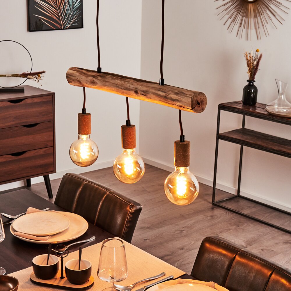 Suspension Gondo Rouille, 3 lumières main product photo