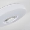 Plafonnier Athlone LED Blanc, 2 lumières, Télécommandes, Changeur de couleurs
