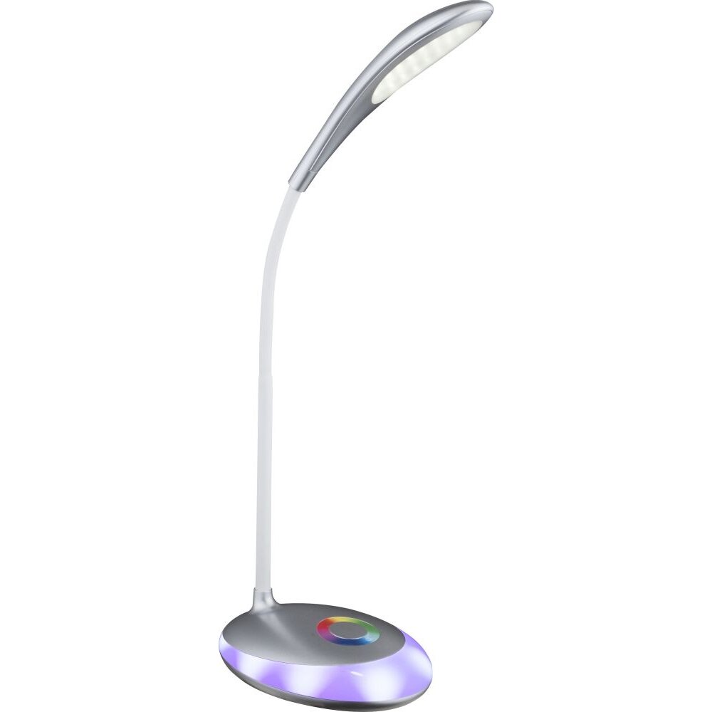 Lampe à poser Globo MINEA LED Argenté, 1 lumière, Changeur de couleurs main product photo