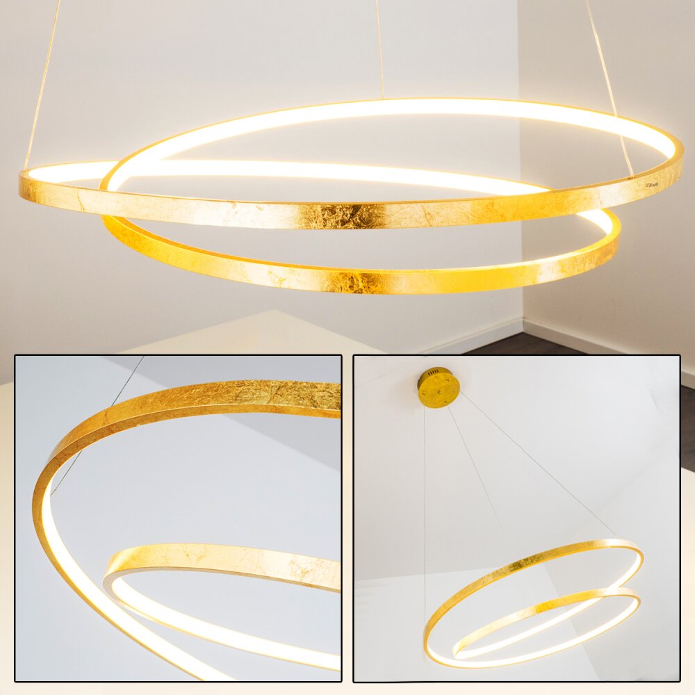 Suspension Stalon LED Or, 1 lumière main product photo