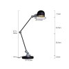 Lampe de table Steinhauer Darvin Gris, Noir, 1 lumière